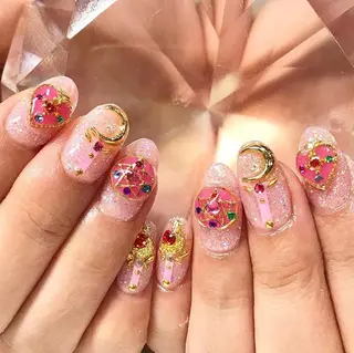 ネイル 渋谷/チップ長さ出し 👑アプレgel-xのネイルデザイン