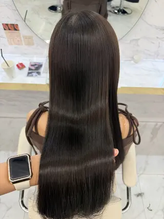 ロング カラー mako 韓国ヘア 🇰🇷まつパのヘアスタイル