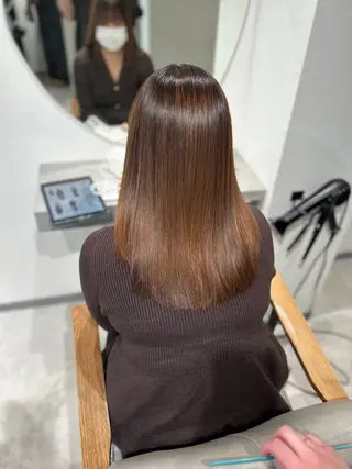 ロング パーマ 大和市の白髪ぼかし 職人￤柳川拓哉のヘアスタイル