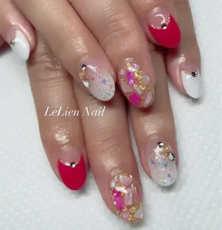 ネイル モチの良さ◉ フィルインネイル♡のネイルデザイン