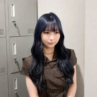 ロング カラー オリーブ/韓国風 / あゆみ🎀のヘアスタイル