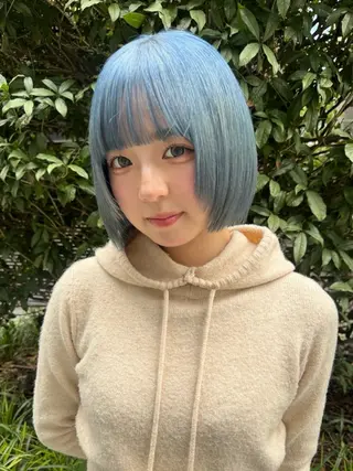 ショート カラー ヘアアレンジ minto/ パーマモデル募集中のヘアスタイル