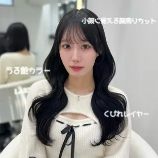 ロング カラー うる艶カラー×韓国 ヘア/Yumi🎀のヘアスタイル