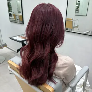 ミディアム カラー joule 藤原沙綾のヘアスタイル