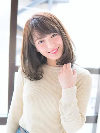 セミロング 永野 良一のヘアスタイル