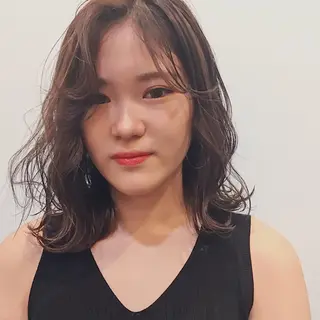 ミディアム カラー 山中 直輝のヘアスタイル