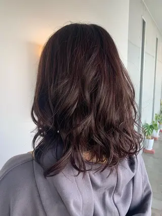 ミディアム おせ ちさとのヘアスタイル