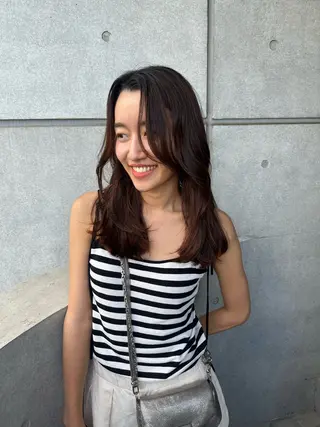 ミディアム 似合わせヘア✔️ 店長 オオキアキヒロのヘアスタイル