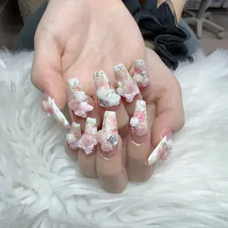 ネイル 🎀nana🫧 ワンホンネイル🎀のネイルデザイン