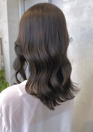 セミロング カラー 🌫️大人韓国ヘア 🌫️naoyaのヘアスタイル