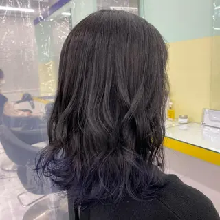 セミロング カラー ヘアアレンジ mai🍑暖色カラー /レイヤー💖のヘアスタイル
