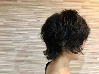 ショート カラー パーマ 佐藤 結花のヘアスタイル