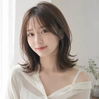 ミディアム カラー 垢抜け美容師✨/ えばらひではるのヘアスタイル