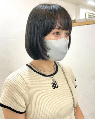ショート カラー パーマ 髪質改善 縮毛矯正/ レイヤー/銀座/本木のヘアスタイル