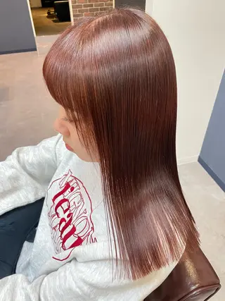セミロング カラー 原 麻耶のヘアスタイル