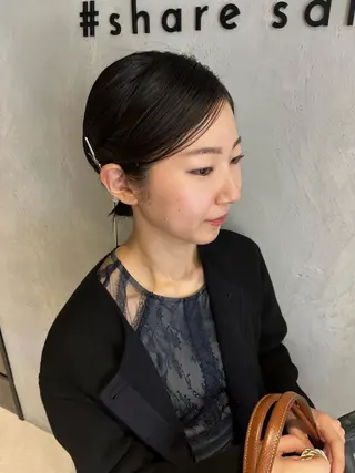 ミディアム ヘアアレンジ yukimi .のヘアスタイル
