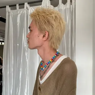 カラー メンズ 的場 莉音のヘアスタイル
