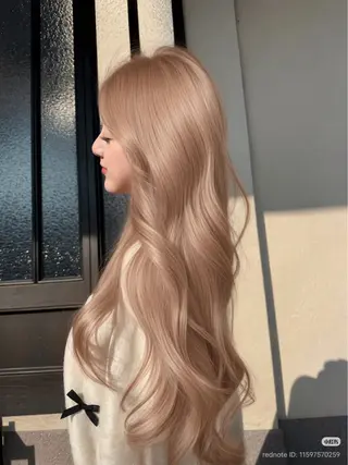 ロング カラー ヘアアレンジ 透明感カラー🎀艶髪 Anju/渋谷🎀のヘアスタイル
