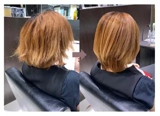 ミディアム 縮毛矯正⭐️ TAKAHIROのヘアスタイル
