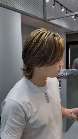 ミディアム パーマ fifth 村田 悠輔のヘアスタイル