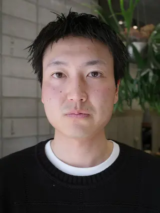 ショート メンズ 西宮北口パーマ 鮫島竜海のヘアスタイル