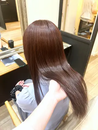 ロング カラー 松尾 遥花のヘアスタイル