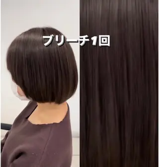 ショート カラー 🇰🇷ブリーチ縮毛 髪質改善七星🇰🇷のヘアスタイル