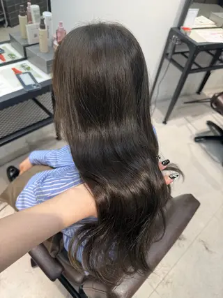 ロング カラー caho/大阪梅田 韓国ヘア🇰🇷🩶のヘアスタイル