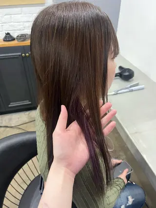 ロング カラー 関根 わかなのヘアスタイル