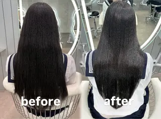 ロング ヘアアレンジ 大宮縮毛矯正🩵 レイヤー 佐藤和のヘアスタイル