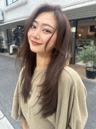 ロング カラー レイヤーカット💎 艶透明感カラー💎のヘアスタイル