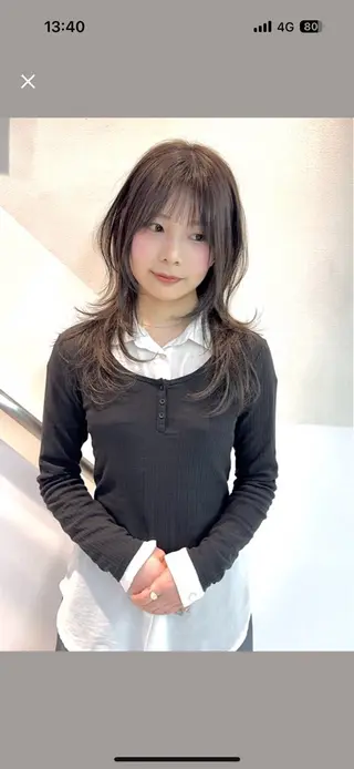 ロング リコ🪐レイヤー モデル募集のヘアスタイル