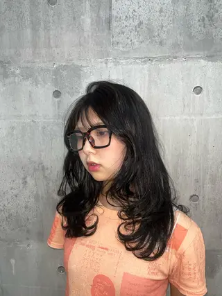 ミディアム なじませエクステ🍒 Haruka💝のヘアスタイル