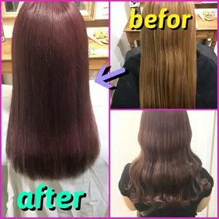 ロング カラー ヘアアレンジ 柔らか垢抜けｶﾗｰと ｶｯﾄ🫧ASUKAのヘアスタイル