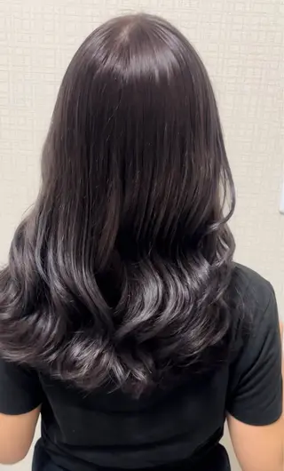 セミロング カラー 藤原 珠花のヘアスタイル
