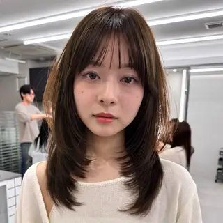 ミディアム ✨ミディアムレイヤー 期間限定無料✨　大智のヘアスタイル