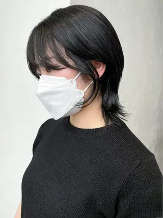 ミディアム パーマ ヘアアレンジ カラー ITbyALBUM 八王子店のヘアスタイル