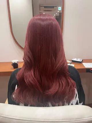 ロング カラー レイヤー🩵透明感 ೀユイ🌙のヘアスタイル