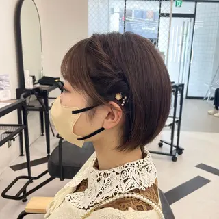 ショート カラー パーマ ヘアアレンジ メンズ キッズ ネイル マツエク・マツパ アイブロウ mona/ ストレートスタイル✨のヘアスタイル