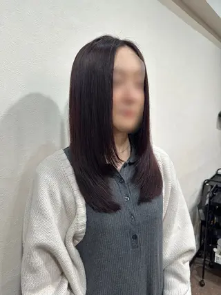 セミロング カラー 亀井 結夏🐾 池袋のヘアスタイル