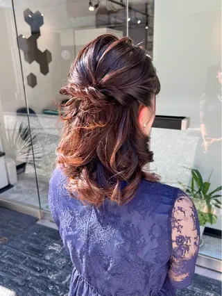 ミディアム カラー ヘアアレンジ 「sumi」 AMIのヘアスタイル