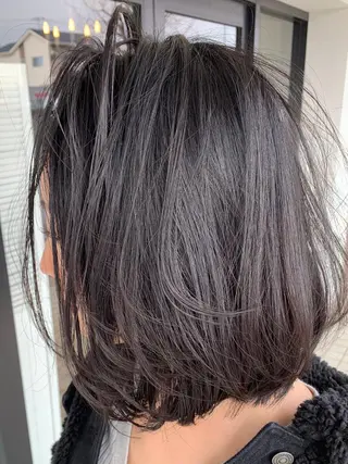 ミディアム カラー GLITTER笠原店 グリッターカサハラのヘアスタイル