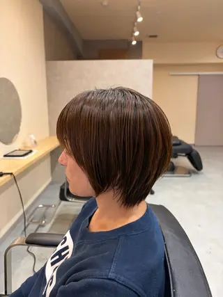 ショート カラー 🎀透明感カラー /ケアブリーチ🎀のヘアスタイル