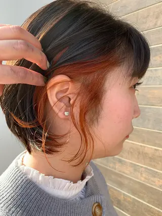 ショート カラー 大関 はるかのヘアスタイル