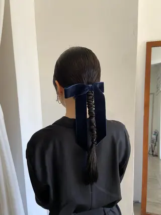 ヘアアレンジ まつ あみのヘアスタイル