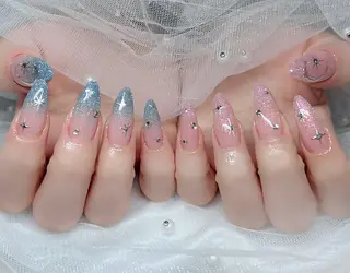 ネイル 🎀PG🩵 ネイルサロンのネイルデザイン