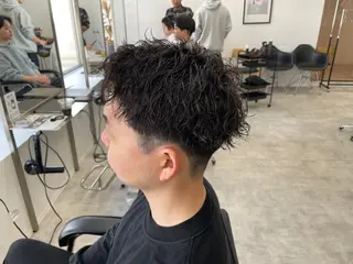 ショート パーマ メンズ メンズパーマ/新潟/ 万代/田崎亮🌟のヘアスタイル