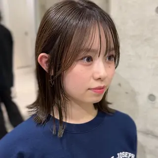 ミディアム カラー 畔上 尚也のヘアスタイル