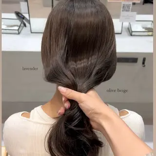 ロング カラー 立川 🫧 ブリーチ 艶髪カラー🧸✨️のヘアスタイル