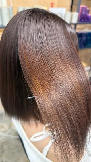 ミディアム 髪質改善縮毛矯正 ／💎shu💎のヘアスタイル